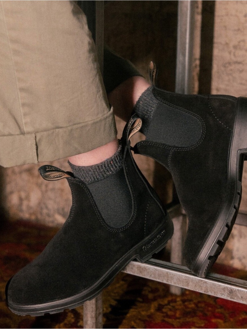 Blundstone 585 Elastic Sided Suede Boots